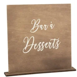 Badaboum Centre De Table Pancarte Bar A Desserts