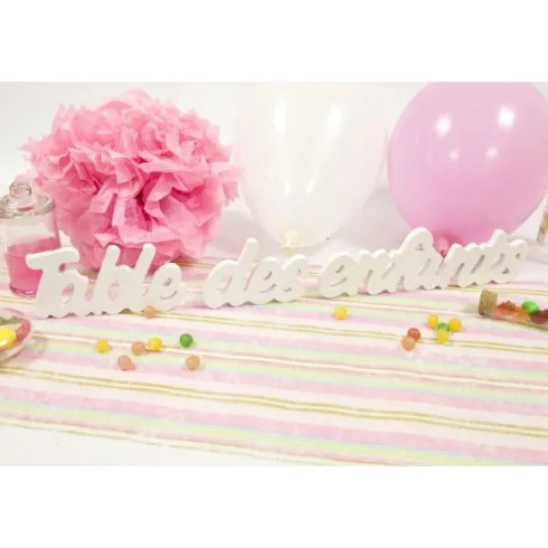 Badaboum Centre De Table Table Des Enfants En Bois Blanc