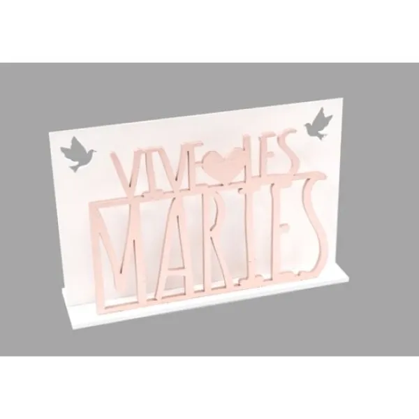 Outlet Centre De Table Vive Les Mari S Rose Gold Avec Colombes Theme Colombe