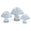 Badaboum Champignons Lumineux Acrylique Blanc X 3 Hot