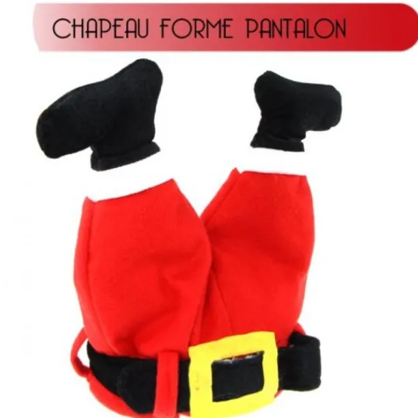 Badaboum Chapeau Du P Re Noel En Forme De Pantalon Discount