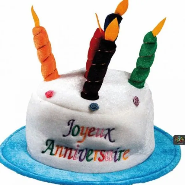 Hot Chapeau Joyeux Anniversaire Velours Theme Joyeux Anniversaire