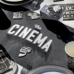 Best Chemin De Table Anniversaire Th Me Cin Ma 30 Cm X 5 M Tres Theme Cinema