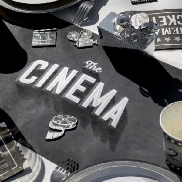 Best Chemin De Table Anniversaire Th Me Cin Ma 30 Cm X 5 M Tres Theme Cinema