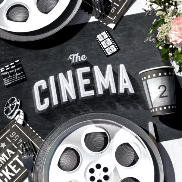Best Chemin De Table Anniversaire Th Me Cin Ma 30 Cm X 5 M Tres Theme Cinema