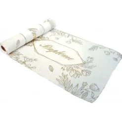 Chemin De Table Bapt Me Fleuri 30Cm X 5M Theme Bapteme