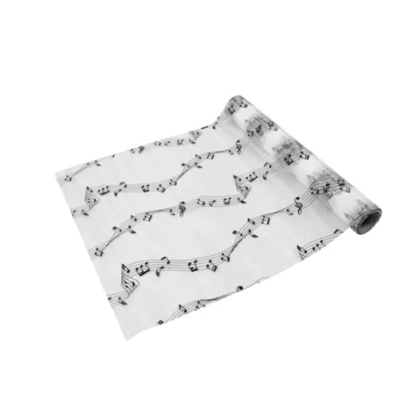 Badaboum Chemin De Table Blanc Note De Musique