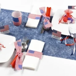 Badaboum Chemin De Table Bleu Marine Fanon 5Mx30Cm Clearance