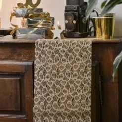 Outlet Chemin De Table Dentelle Cuivre Theme Dentelle