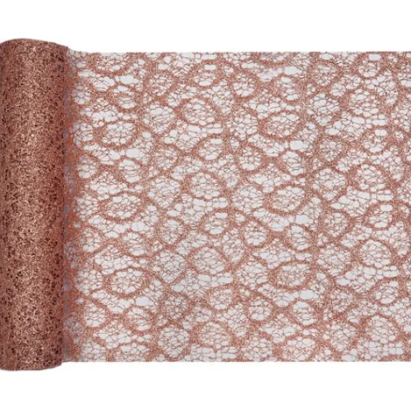 Outlet Chemin De Table Dentelle Cuivre Theme Dentelle