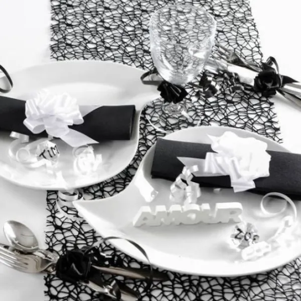 Clearance Chemin De Table Dentelle Noire Theme Dentelle