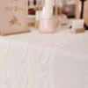 Best Chemin De Table Dentelle Et Franges Ivoire Theme Dentelle