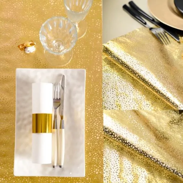 Clearance Chemin De Table Dentelle Dor Theme Dentelle