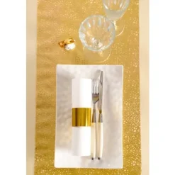 Clearance Chemin De Table Dentelle Dor Theme Dentelle