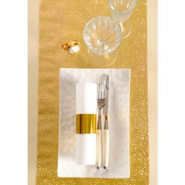 Clearance Chemin De Table Dentelle Dor Theme Dentelle