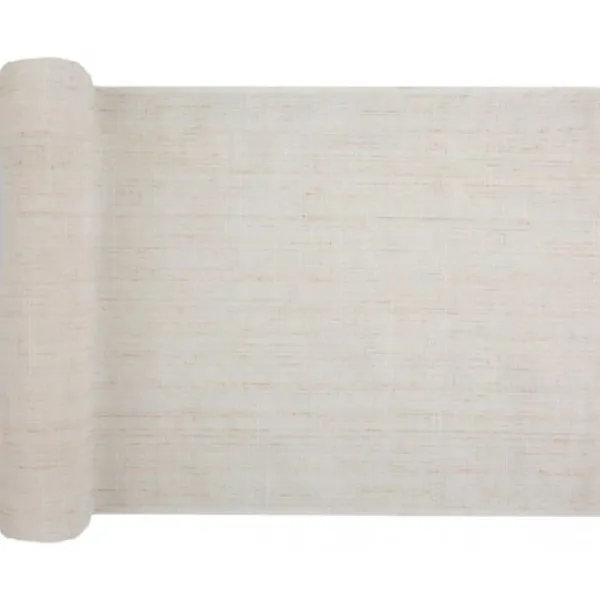 Badaboum Chemin De Table En Lin Blanc 3 M Tres