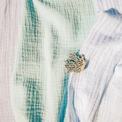 Badaboum Chemin De Table Gaze De Coton Bleu Ciel Hot