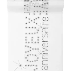 Hot Chemin De Table Joyeux Anniversaire Blanc Theme Joyeux Anniversaire