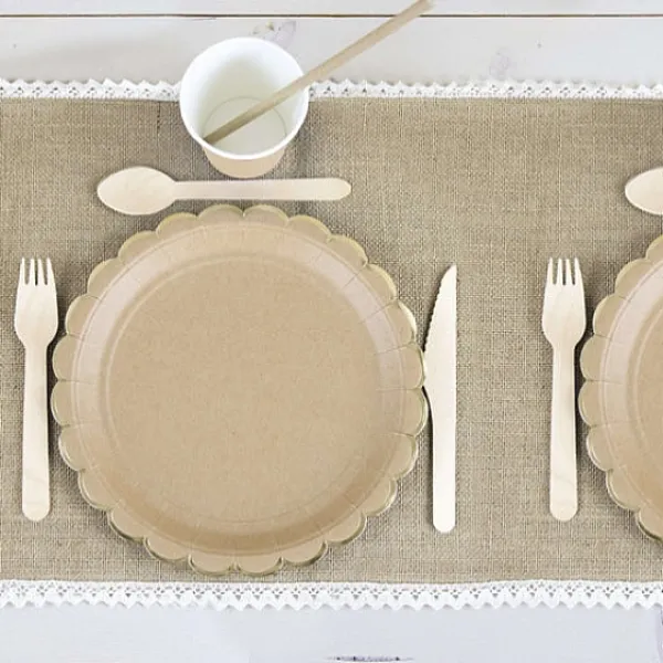 Badaboum Chemin De Table Jute Et Dentelle 300X30Cm Outlet