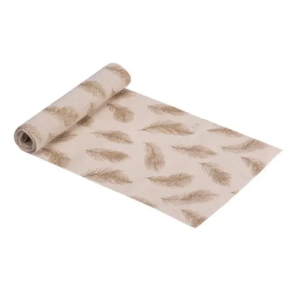 Badaboum Chemin De Table Lin Jolies Plumettes