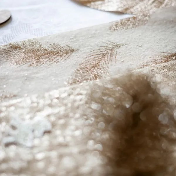 Badaboum Chemin De Table Lin Jolies Plumettes