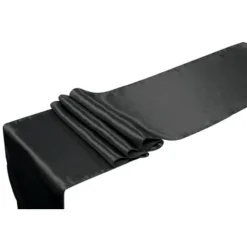 Discount Chemin De Table Mariage En Satin Noir 36Cm X 9 M Tres Theme Cinema