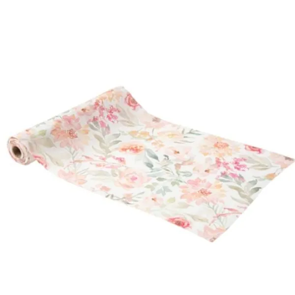 Online Chemin De Table Mousseline Blanc Et Pastel Theme Deco Pastel
