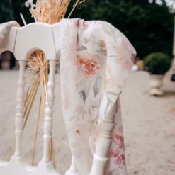 Online Chemin De Table Mousseline Blanc Et Pastel Theme Deco Pastel