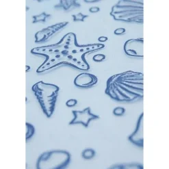 Badaboum Chemin De Table Organza Paillet Coquiillage Turquoise