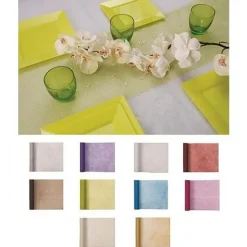 Badaboum Chemin De Table Paillet Bleu Marine Clearance