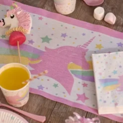 Chemin De Table Pas Cher Licorne Theme Licorne