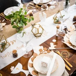 Chemin De Table Satin Communion Paillettes Theme Communion