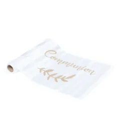 Chemin De Table Satin Communion Paillettes Theme Communion