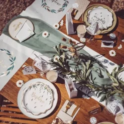 Discount Chemin De Table Tissu Bapt Me Theme Bapteme