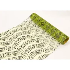 Badaboum Chemin De Table Vert Anis Note De Musique