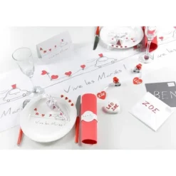 Badaboum Chemin De Table Vive Les Mari S Pas Cher