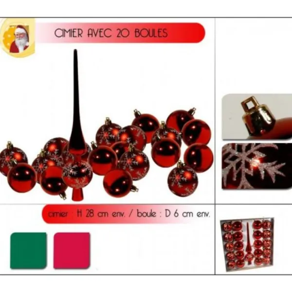 Badaboum Cimier + 20 Boules Rouge/Vert Best