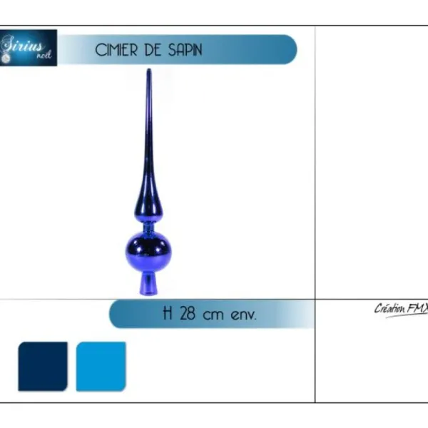 Badaboum Cimier De Sapin De Noel Turquoise Outlet