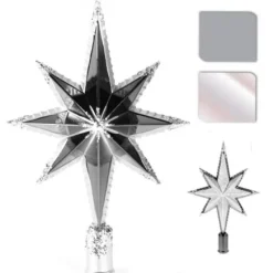 Badaboum Cimier De Sapin Etoile Iris Blanc Argent Hot