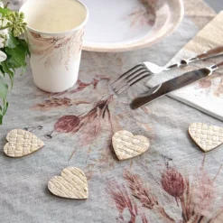 Badaboum Coeur Mariage Romance En Osier X10 Pi Ces New