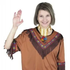 Badaboum Collier Indien Avec Plumes