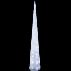 Badaboum Cone Lumineux Acrylique 120Cm 80 Led Blanc Froid Discount