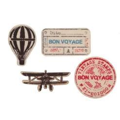 Badaboum Confettis De Table Bon Voyage En Bois X20 Pi Ces