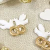Sale Confettis De Table Colombe Avec Alliance Or X 6 Pi Ces Theme Colombe