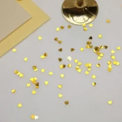 Badaboum Confettis De Table Forme Coeur Or Online