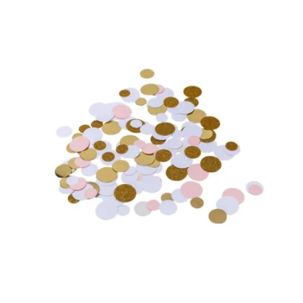 Online Confettis De Table Girly Rose Et Blanc Theme D Co Baby Shower