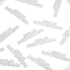 Sale Confettis De Table Joyeux Anniversaire Blanc Theme Joyeux Anniversaire