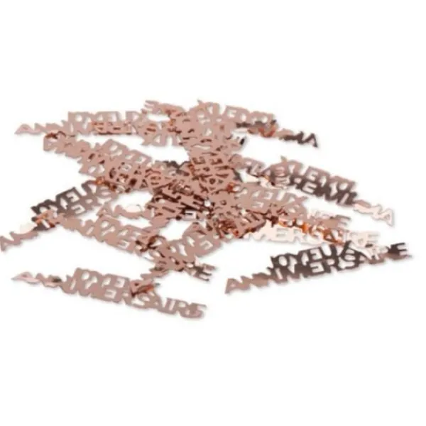 New Confettis De Table Joyeux Anniversaire Rose Gold Theme Joyeux Anniversaire