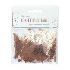 Outlet Confettis De Table Joyeux Anniversaire Rose Gold Theme Joyeux Anniversaire