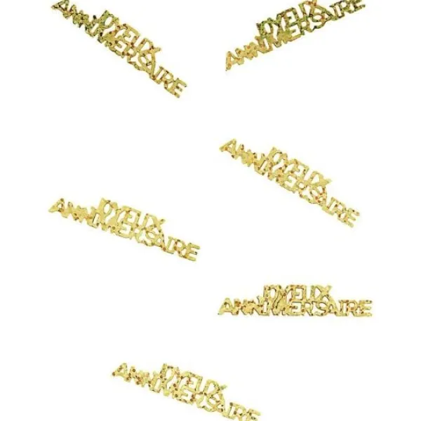 Outlet Confettis De Table Joyeux Anniversaire Or X 6 Pi Ces Theme Joyeux Anniversaire